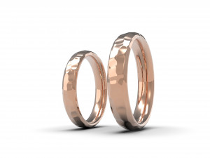 beautiful nature wedding comfort rings 3D Baskı Modeli