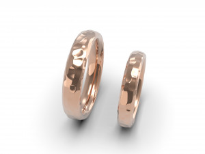 beautiful nature wedding comfort rings 3D Baskı Modeli