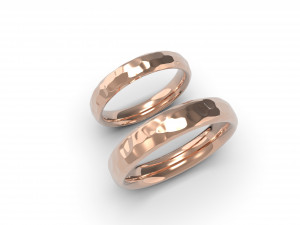 beautiful nature wedding comfort rings 3D Baskı Modeli