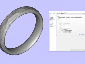 美丽的大自然婚礼安慰戒指 3D 打印模型