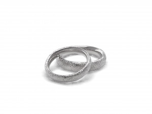small stones texture wedding rings Modèles 3D en vedette