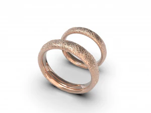 small stones texture wedding rings 3D Print Model