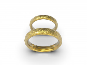 small stones texture wedding rings Modèles 3D en vedette