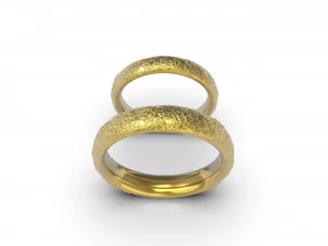small stones texture wedding rings 3D Print Model