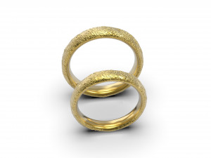 small stones texture wedding rings Modèles 3D en vedette