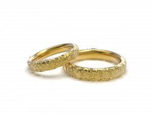 large stones wedding comfort rings 3D-printmodel