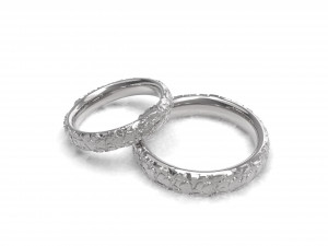 large stones wedding comfort rings 3D-printmodel