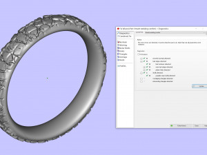 large stones wedding comfort rings 3D-printmodel