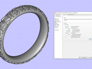 large stones wedding comfort rings 3D-printmodel