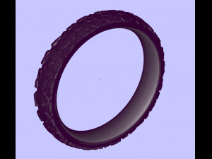 large stones wedding comfort rings 3D-printmodel