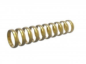 10 beautiful wedding comfort rings set 3D Print Model