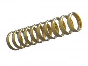 10 beautiful wedding comfort rings set 3D Print Model