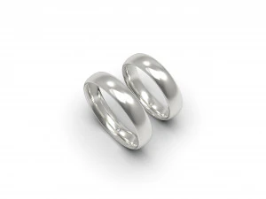 结婚戒指一石 3D 打印模型