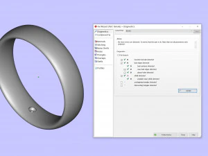 结婚戒指一石 3D 打印模型