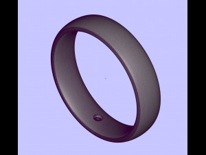 wedding rings one stone 3D Print Model