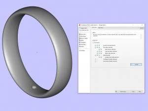 结婚戒指一石 3D 打印模型