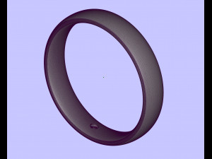 wedding rings one stone 3D Print Model