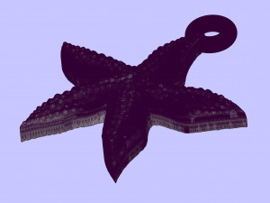 starfish superb Model Cetak 3D