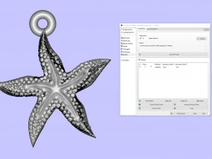 优秀的海星 3D 打印模型