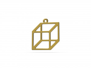necker cube pendant Modelo de impresión 3D