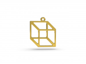 necker cube pendant Modelo de impresión 3D
