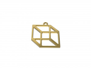 necker cube pendant Modelo de impresión 3D