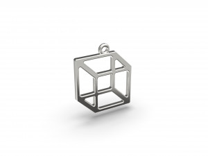 necker cube pendant Modelo de impresión 3D