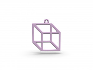 necker cube pendant Modelo de impresión 3D