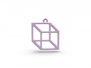 领口立方体吊坠 3D 打印模型