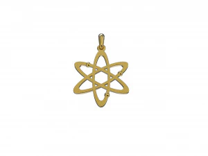 原子吊坠 3D 打印模型