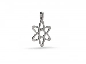 原子吊坠 3D 打印模型