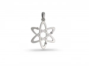 原子吊坠 3D 打印模型