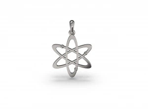 原子吊坠 3D 打印模型