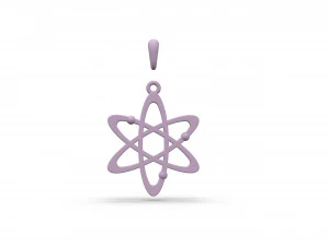 原子吊坠 3D 打印模型