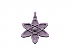 new atom Modello di stampa 3D