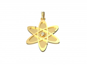 new atom with gem 3D Принт Модель