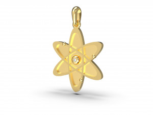 new atom with gem 3D Принт Модель