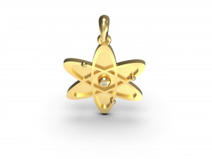 new atom with gem 3D Принт Модель