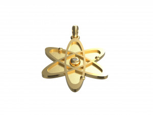 new atom with gem 3D Принт Модель