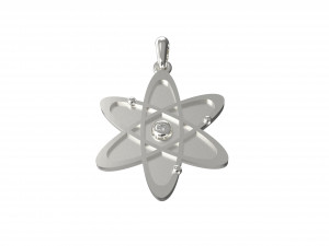 new atom with gem 3D Принт Модель