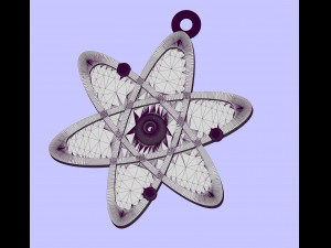 new atom with gem 3D Принт Модель