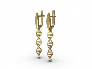 earrings dna Modèles 3D en vedette