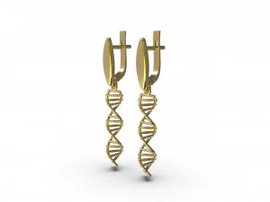 earrings dna 3D Print Model