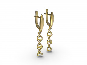 earrings dna Modèles 3D en vedette