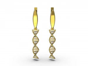 earrings dna 3D Print Model