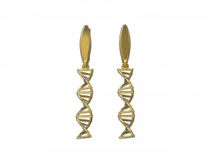 earrings dna 3D Print Model