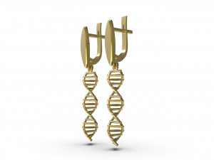 earrings dna Modèles 3D en vedette