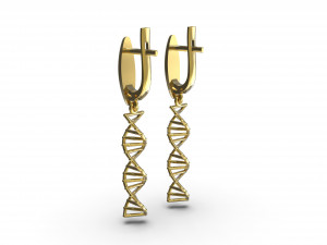earrings dna Modèles 3D en vedette