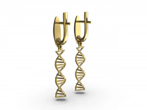 earrings dna 3D Print Model