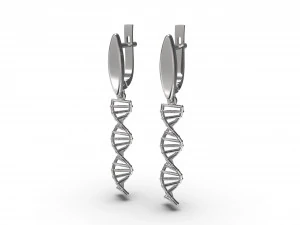 earrings dna 3D Print Model